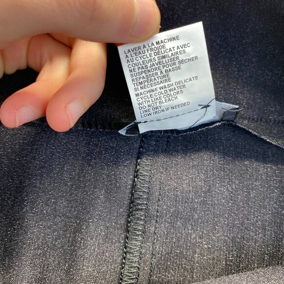 TRIBAL Charcoal Women's Skirt  Buttons,Stretch  Size 16W - Picture 6 of 14